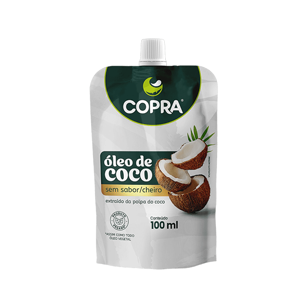 Óleo de Coco Sem Sabor Culinário Pouch 100ml - Copra