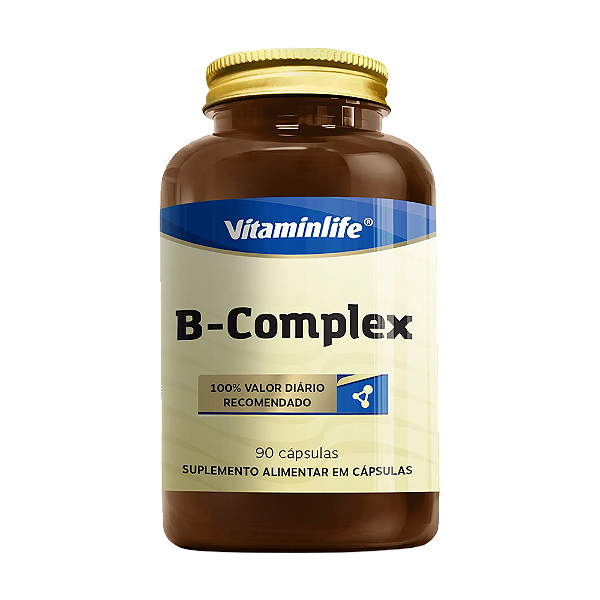 B Complex 100% IDR 90 Capsulas - Vitaminlife