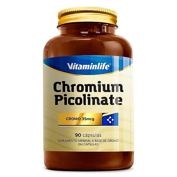 Picolinato de Cromo 250mcg 90 Capsulas - Vitaminlife