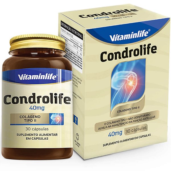 Condrolife Colágeno Tipo II 30 Cápsulas - Vitaminlife