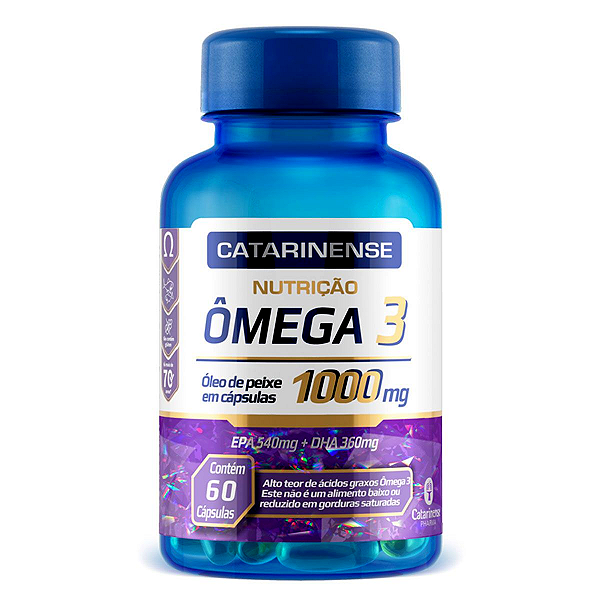 Ômega 3 1000mg (60 Cápsulas) Catarinense Pharma