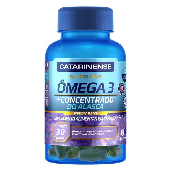 Ômega do Alasca 1000mg (30 cápsulas) - Catarinense Pharma