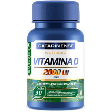 Vitamina D 2000 UI (30 cápsulas) Catarinense Pharma