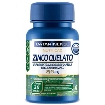 Zinco Quelato (30 Cápsulas) Catarinense Pharma