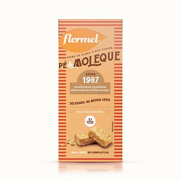 Pé de Moleque Zero (Display c/ 3 unid. 20g) Flormel