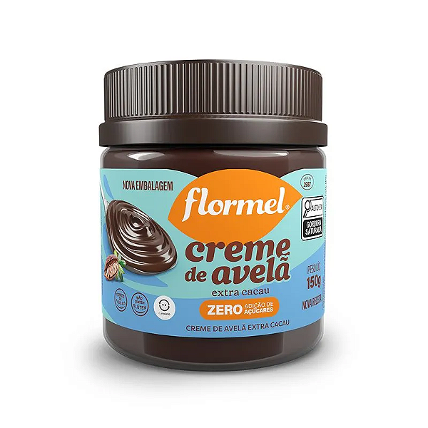 Creme de Avelã Extra Cacau Zero (150g) Flormel