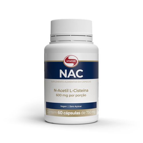 NAC - N Acetil Cisteína 750mg 60 Caps - Vitafor