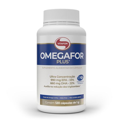 Ômegafor Plus 1000mg 120 Caps - Vitafor