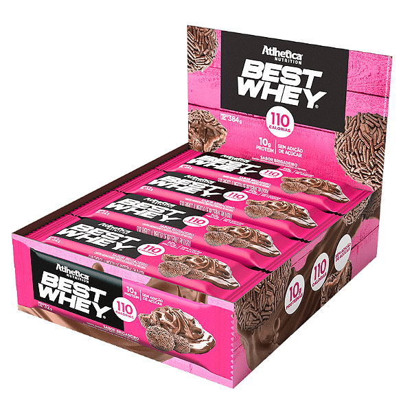 Best Whey Bar 10g Proteína (Dsp 12 Und) - Atlhetica Nutrition