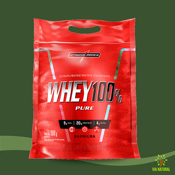 Whey 100% Pure 900g Refil - Integralmedica