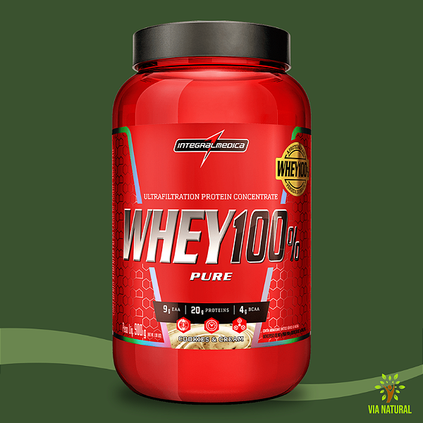 Whey Protein 100% Pure 900g Pote - Integralmedica