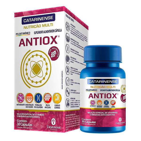 Polivitamínico Multi Antiox 30 cápsulas - Catarinense Pharma