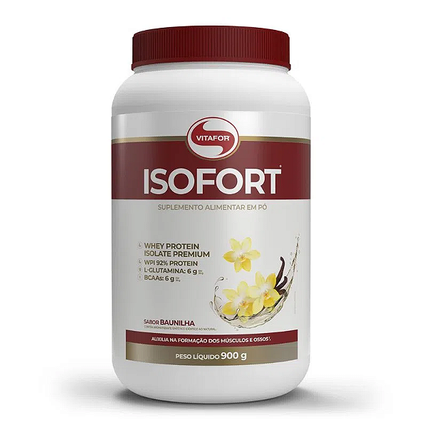 Whey Protein Isolado Isofort Pote 900g - Vitafor