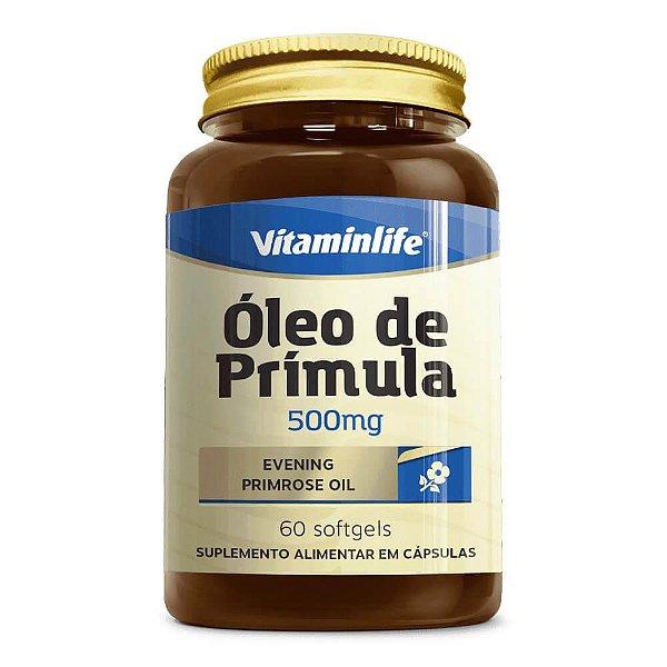 Óleo de Primula 500mg 60 Cápsulas - Vitaminlife