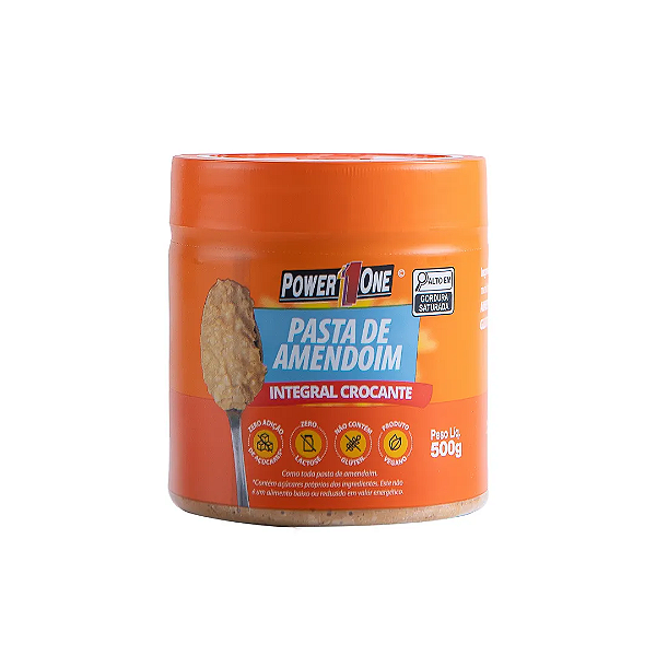 Pasta de Amendoim 500g Crocante - Power One