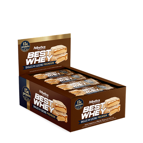 Best Whey Bar 15g Protein 12x62g - Atlhetica Nutrition