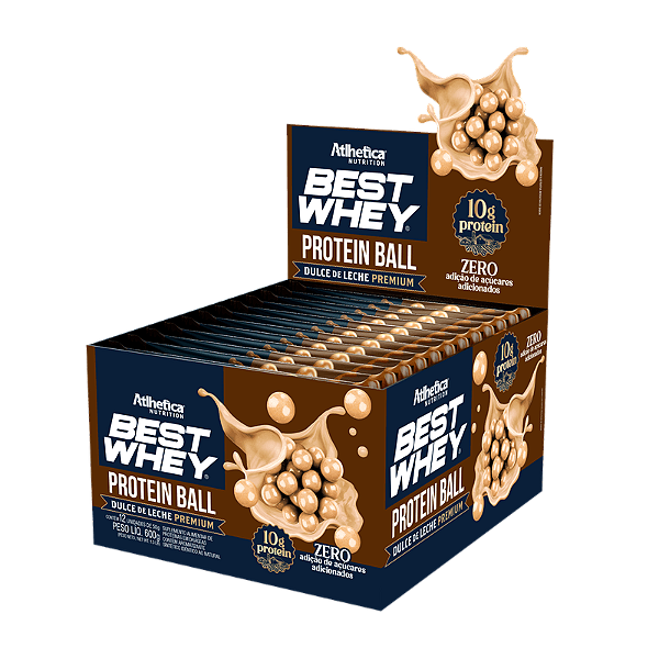 Best Whey Protein ball 12un. 50g - Atlhetica Nutrition
