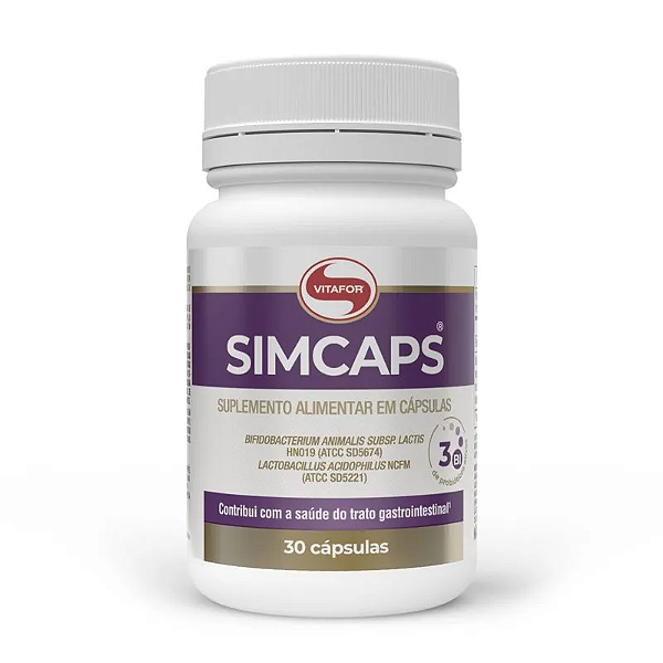 Simcaps Probióticos 400mg 30 Cápsulas - Vitafor