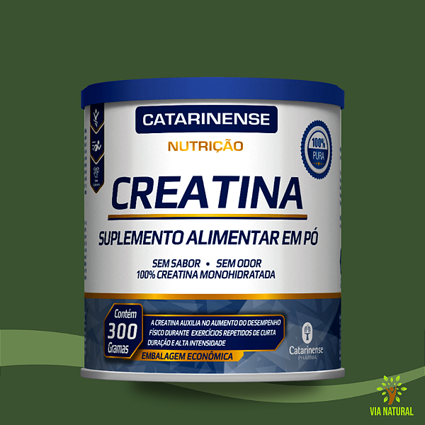 Creatina 100% Pura 300g - Catarinense Pharma