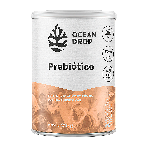 Prebiótico em Pó 100% Vegano 210g - Ocean Drop