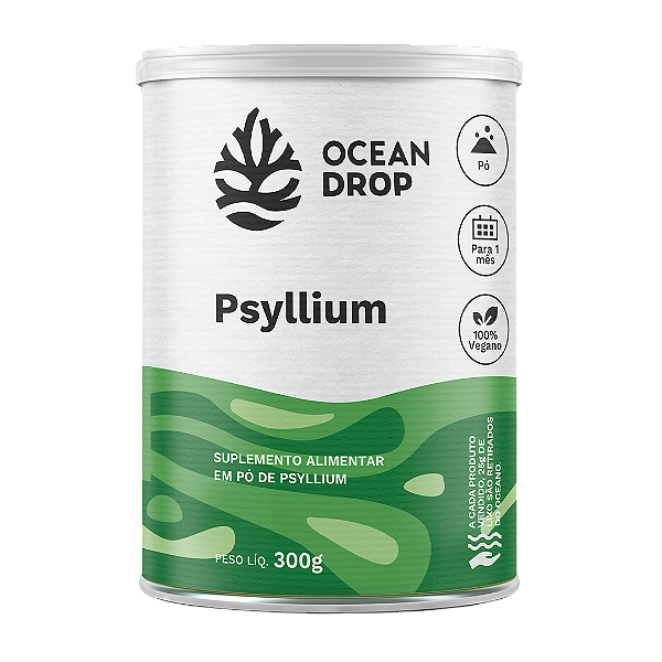 Psyllium em Pó Sem Sabor 300g - Ocean Drop