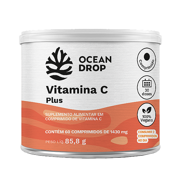 Vitamina C Plus 1430mg 60 Comprimidos - Ocean Drop