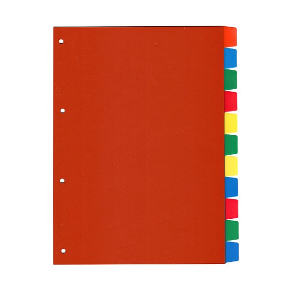 Divisórias de Plástico ACP Color para Fichário Universitário