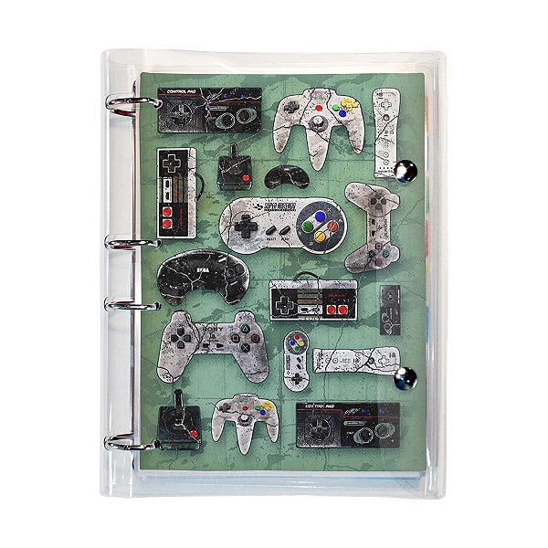 Fichário Colegial Gamer