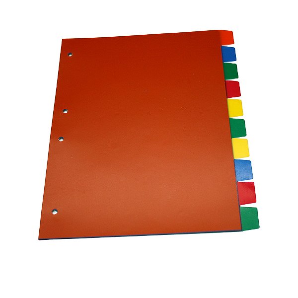 Divisórias de Plástico ACP Color para Fichário Colegial
