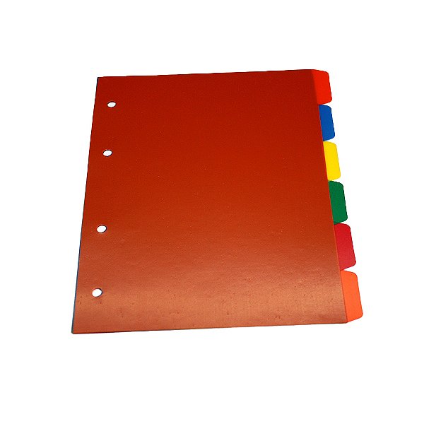 Divisórias de Plástico ACP Color para Fichário A5