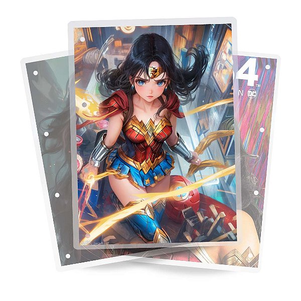 Artes para Fichário Mulher Maravilha 2