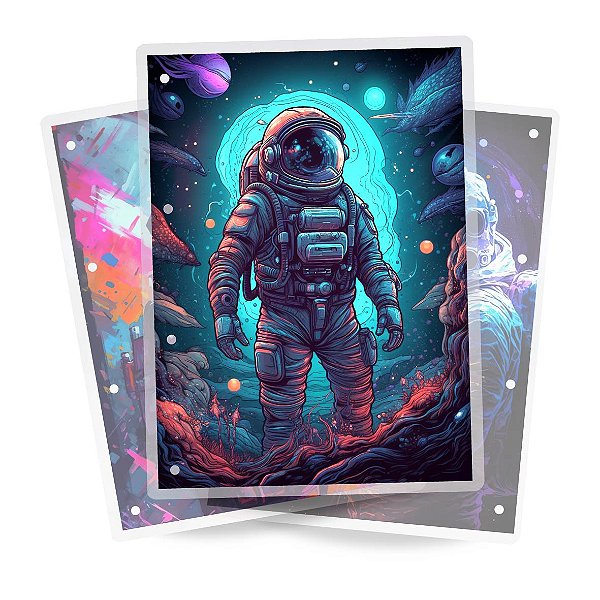 Artes para Fichário Astronauta