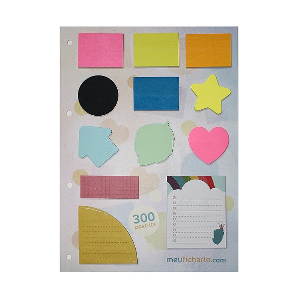 Cartela 300 Post-its Universitário
