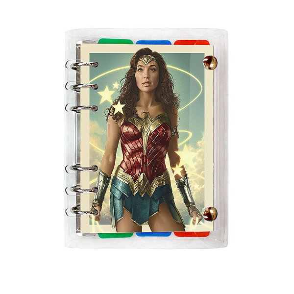 Fichário A6+ Mulher Maravilha