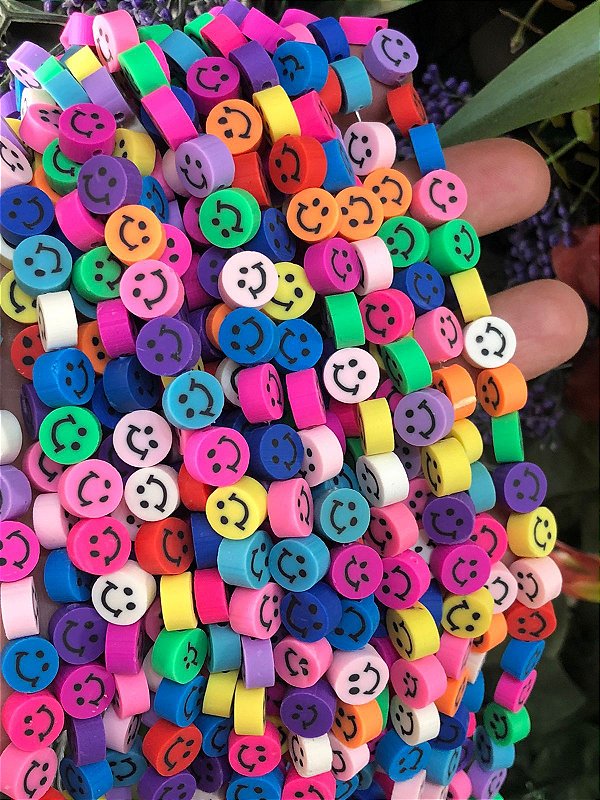 Fio De Fimo Smiles Colorido - 01 Fio - 40Cm