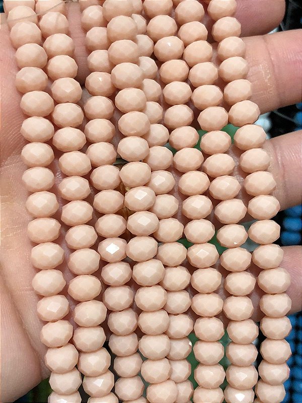 Fio Cristal 8Mm Vidro Facetado - 01 Fio