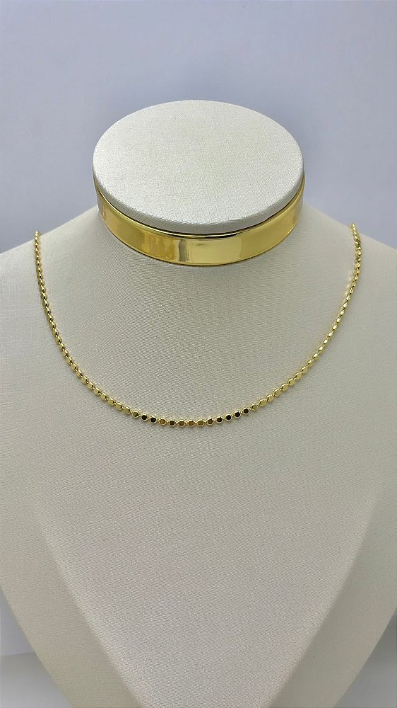 Colar Quadrada Fino 45Cm - 01 Und