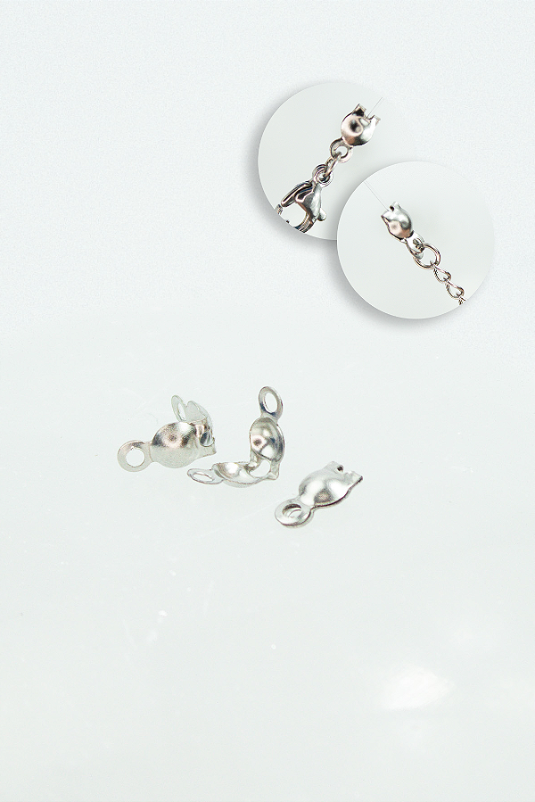 Tips Bolinha Para Nylon - 50Pçs - Níquel Branco