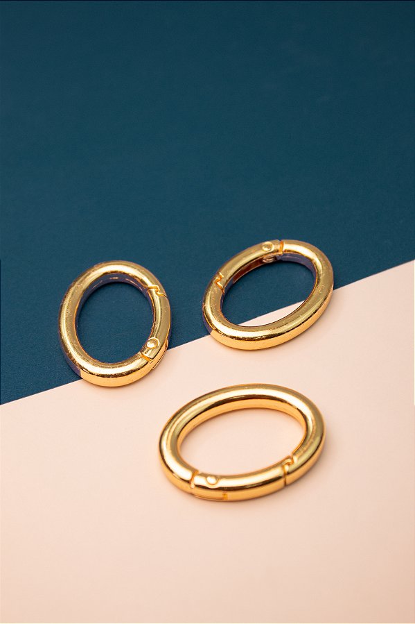 Fecho Oval Ouro - 01 Unid