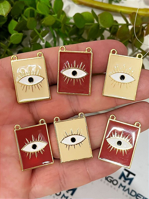 ESCAPULÁRIO RESINADO DUPLA FACE - DUAS CORES ( amarelo, verde e laranja)