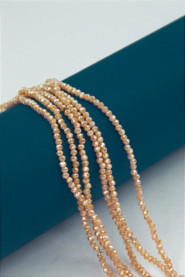 Fio Cristal 2Mm  Vidro Facetado - O Fio