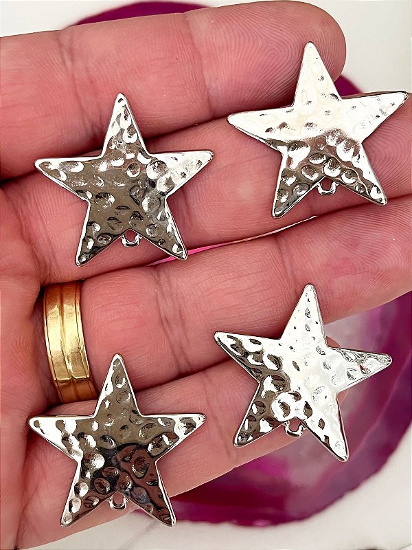 Base De Brinco Níquel Branco - O Par