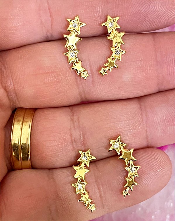 Brinco Earcuff Estrela - O Par