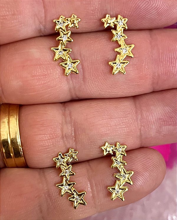 Brinco Earcuff Estrela - O Par