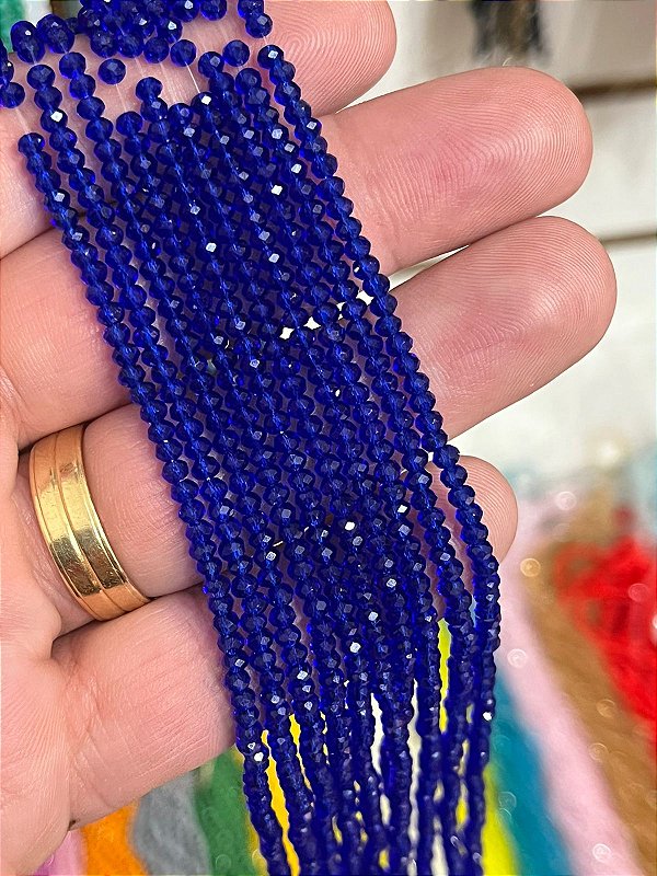 Fio Cristal 2Mm Vidro Facetado - O Fio