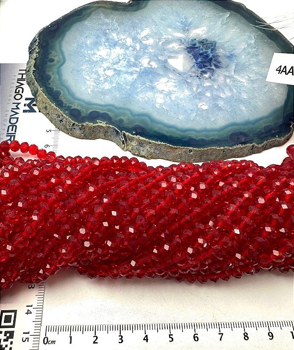 Fio Cristal 6mm Vidro Facetado - O Fio