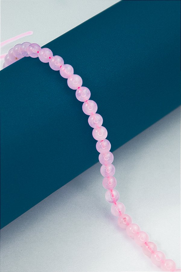 Fio Pedra 6Mm Quartzo Rosa - O Fio