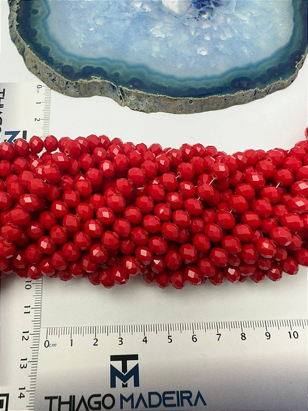 Fio Cristal 8mm Vidro Facetado - O Fio