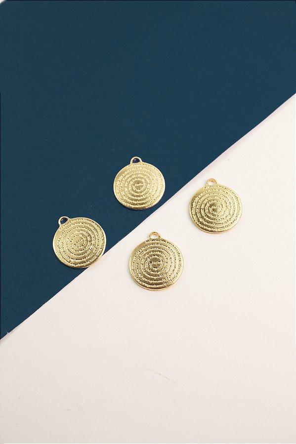 Pingente Pai Nosso 20Mm Ouro - 01 Unid
