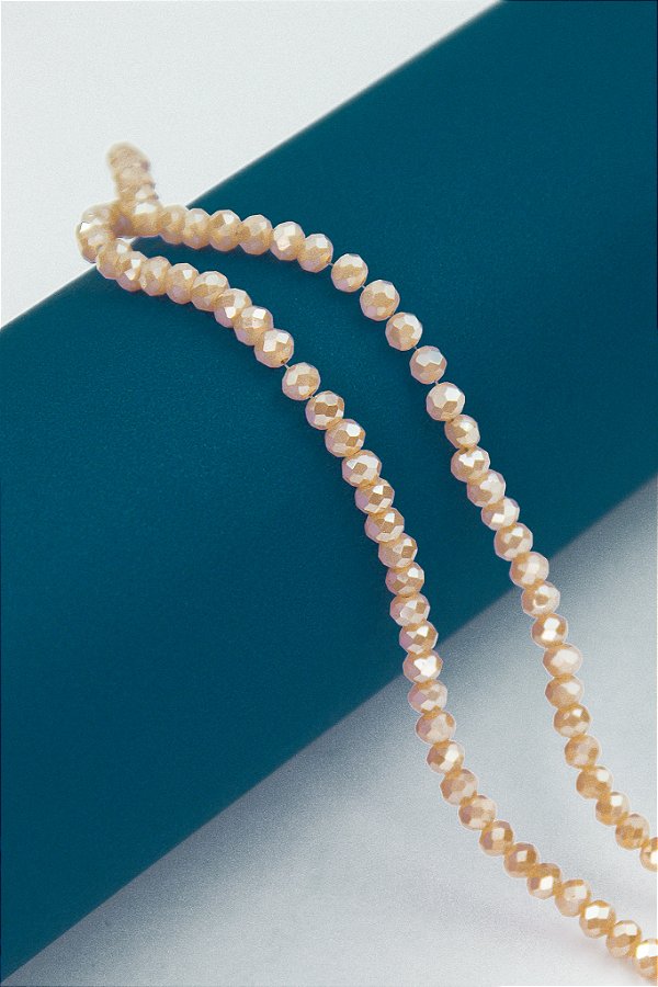 Fio Cristal 4Mm Vidro Facetado - O Fio